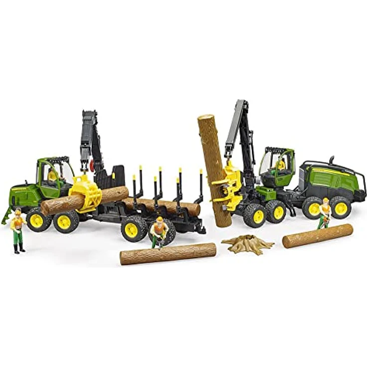 Bruder 02135 'John Deere 1270G Harvester', Spielfahrzeug mit 1 Baumstamm, 1:16, ab 4 Jahren – Bild 8