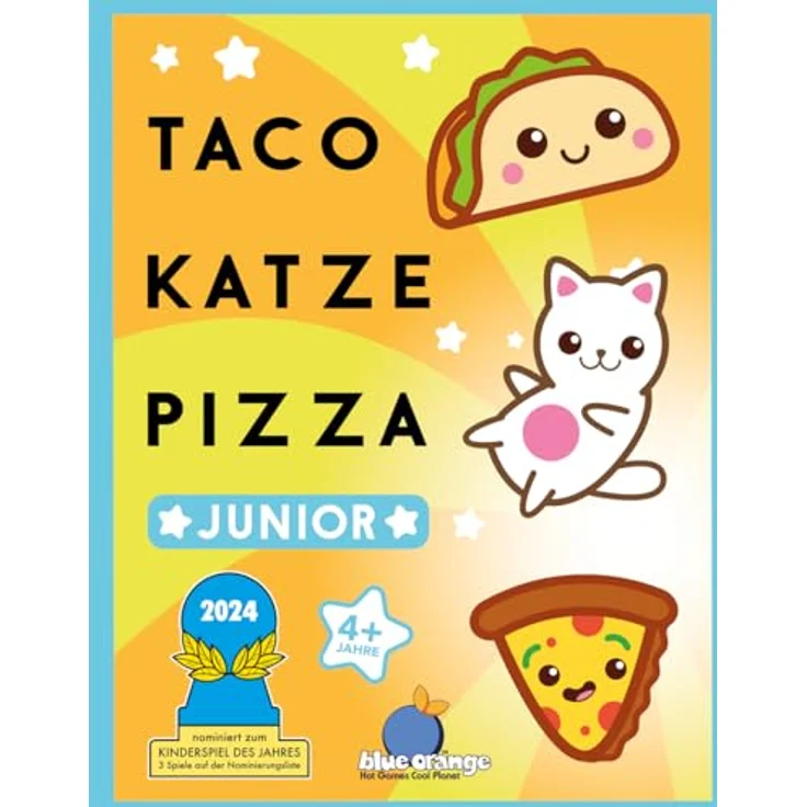 Blue Orange, Taco Katze Pizza Junior, Kinderspiel, Kartenspiel, 2-6 Spieler, Ab 4+ Jahren, 5 Minuten, Deutsch – Bild 2