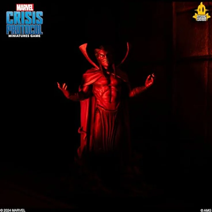 Atomic Mass Games Marvel Crisis Protocol: Mephisto Charakter Pack für Miniaturenspiel, überdimensionales Wesen mit manipulativen Fähigkeiten – Bild 6