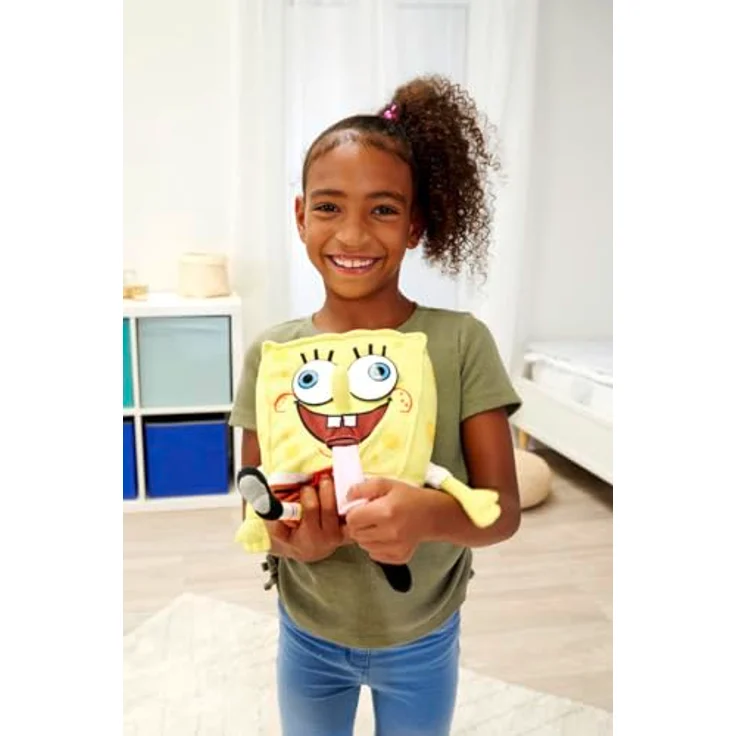 SIMBA Plüschfigur Spongebob, 30 cm, mit Sound, gelb – Bild 4