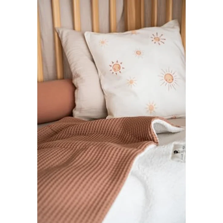 Julius Zöllner Bettwäsche Organic Sunshine, Babybettwäsche Set 80x80 cm und 35x40 cm, schadstoffgeprüft nach OEKO-TEX, hautfreundlich und atmungsaktiv – Bild 4