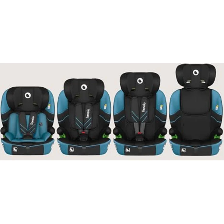 lionelo Autokindersitz LEVI FIX I-SIZE, 76-150 cm, mit Isofix, TopTether, Dri-Seat und verstellbarer Kopfstütze – Bild 11