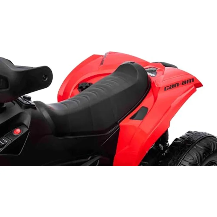 RIRICAR Kinder Elektro Quad 12V Can-am Renegade, rot, Einsitzer mit LED-Leuchten, 12-V-Batterie, 2 x 35-W-Motoren, weiche Eva-Räder, MP3-Player – Bild 5