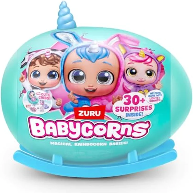 ZURU Babycorns GroÃ Kuscheltier mit 30 Überraschungen, magische Lichter und Geräusche – Bild 1