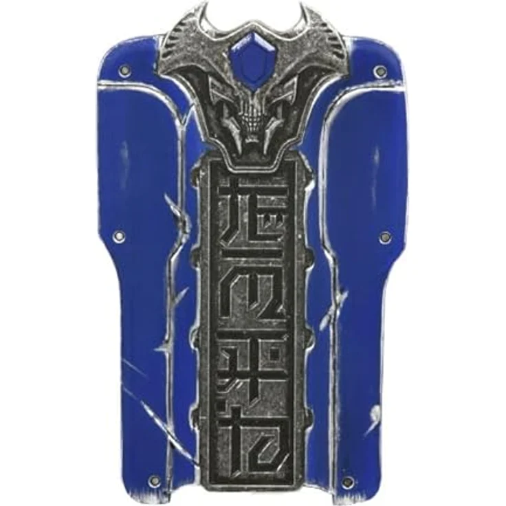 DPI Merchandising DOOM: The Dark Ages Helm-Replik-Bundle, tragbare Helmreplika mit LED-Lichteffekten, inklusive blauer Schlüsselkartenreplika und 3 gewebten Aufnähern – Bild 6