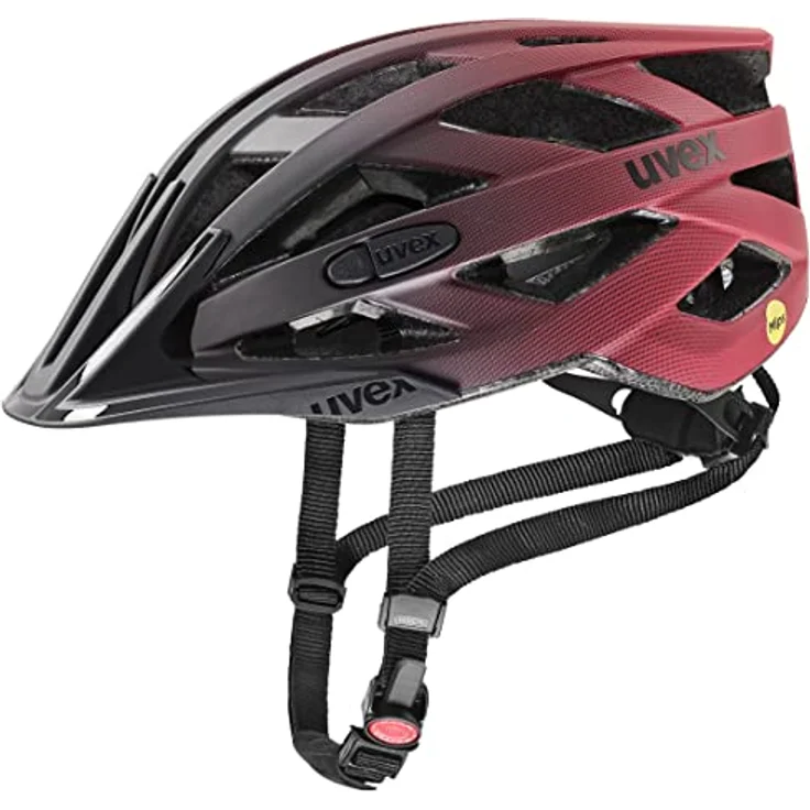 uvex i-vo cc MIPS - leichter Allround-Helm für Damen und Herren - MIPS-Sysytem - individuelle Größenanpassung - black-red - 52-57 cm – Bild 1