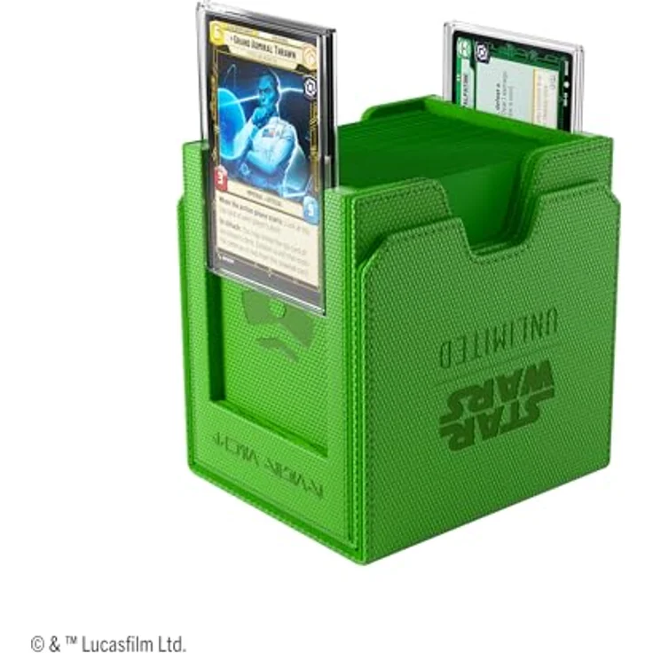 Gamegenic Star Wars: Unlimited Twin Suns Deck Pod – Premium Deckbox für Kartenspiel, grünes Design, bis zu 100 Karten und Sammelkarte in Hyperspace-Foil – Bild 4
