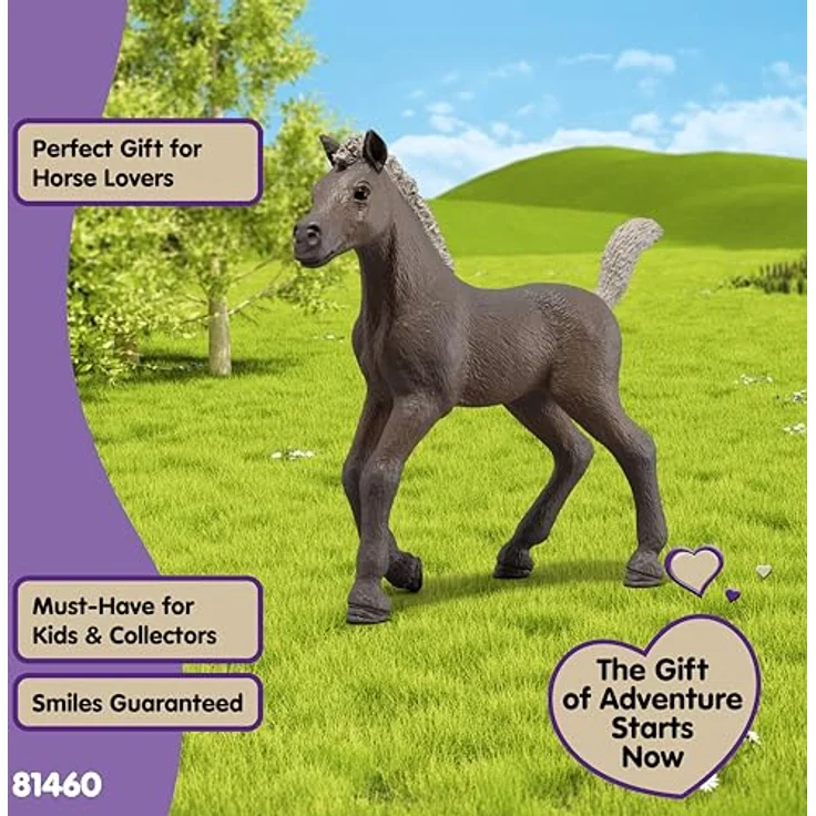 Schleich Sammelfohlen Darcy, graubraunes Fohlen mit hellem Schweif, 10 x 2 x 8 cm – Bild 6