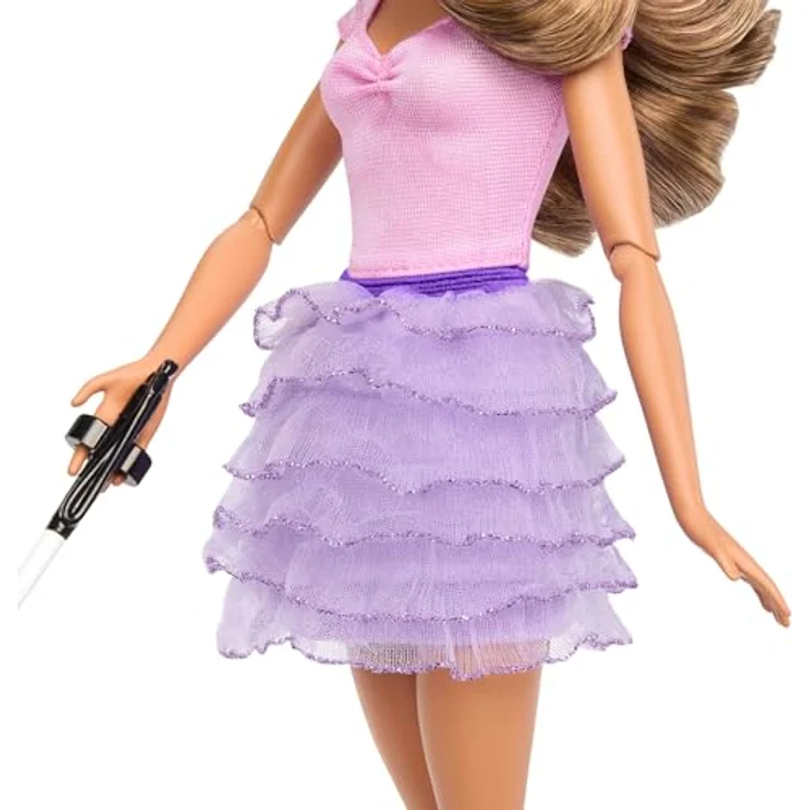Barbie Anziehpuppe Fashionistas Puppe Nr. 228 Blinde Barbie-Puppe, mit pastellfarbenem Outfit, Blindenstock und Sonnenbrille – Bild 6