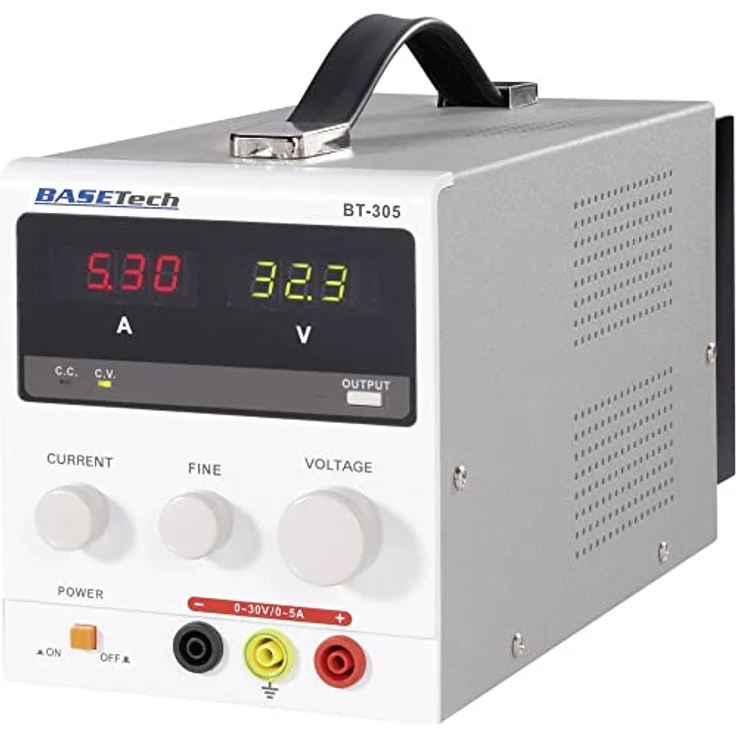 Basetech BT-305 Labornetzgerät, einstellbar 0-30 V/DC 0-5 A 150 W Anzahl Ausgänge 1 x – Bild 1