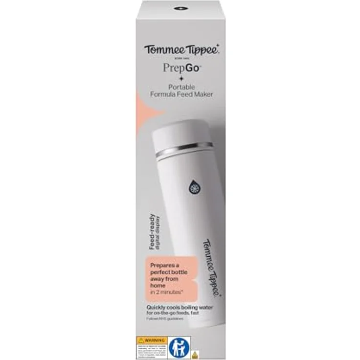 Tommee Tippee PrepGo Babynahrungszubereiter, mobile Kühlflasche mit Temperaturanzeige, kühlt Babymilch in 2 Minuten, BPA-frei – Bild 2