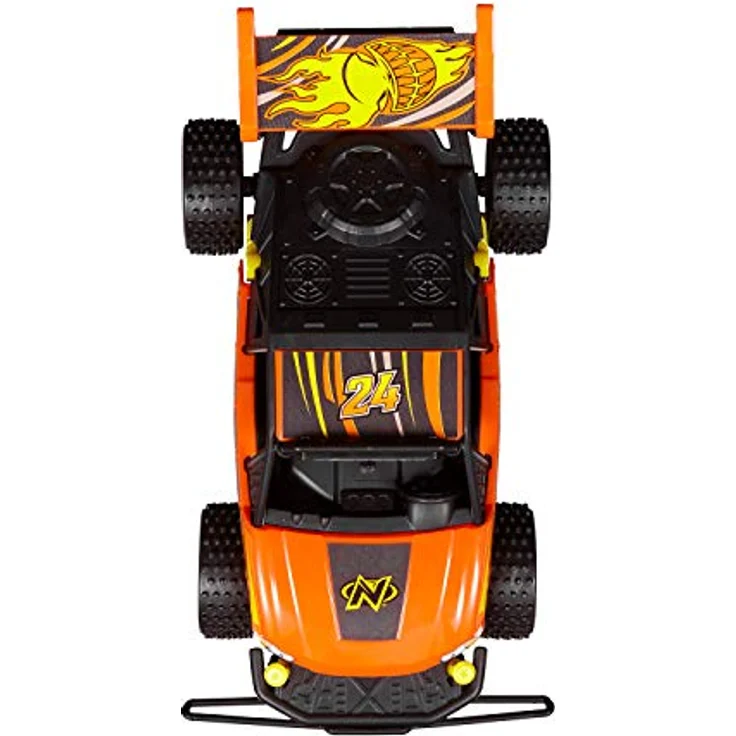 Nikko 10041 Race Buggies Hyper Blaze, ferngesteuertes RC Auto, Offroad Fahrzeug bis 7,5 km/h, Multidirektionale Fernbedienung 2,4 Ghz, für Kinder ab 6 Jahre & Erwachsene, Buggy ca. 23 cm, Orange – Bild 5