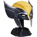 Marvel Legends Series Wolverine Premium Rollenspielmaske, 1:1 Maßstab in Gelb und Schwarz mit ausstellbarem Ständer und herausnehmbarem Innenpad
