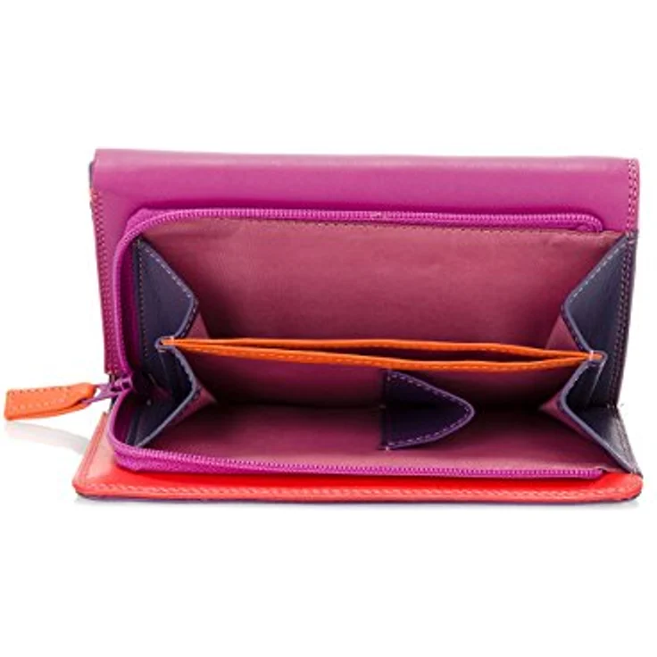 Mywalit Medium Tri-fold Geldbörse aus 100% Leder, pink, 14 cm x 10 cm x 3 cm – Bild 4