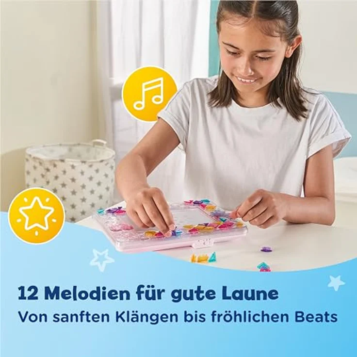 Vtech® Mosaic Magic Lights Bilderrahmen, DIY Mosaikset zur kreativen Fotogestaltung mit buntem Licht – Bild 4