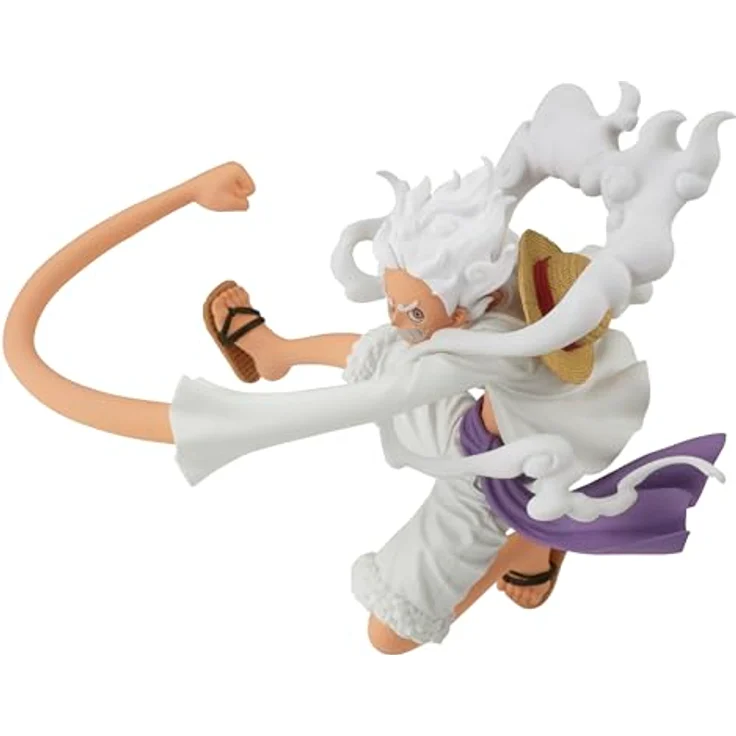 Banpresto Monkey D. Luffy Gear5 Actionfigur, 13 cm, Battle Record Collection, PVC, Mehrfarbig – Bild 1