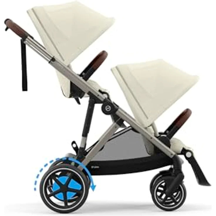 Cybex eGazelle S, Kinderwagen mit elektrischem Antrieb und Wiegefunktion, großer Einkaufskorb, Multi-Terrain-Support – Bild 10