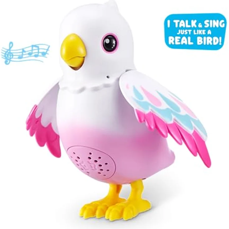 ZURU Pets Alive - Polly the Magic Bird, interaktives Kuscheltier mit Gesang und sprechender Funktion, inkl. Baby-Vogel-Ei – Bild 3