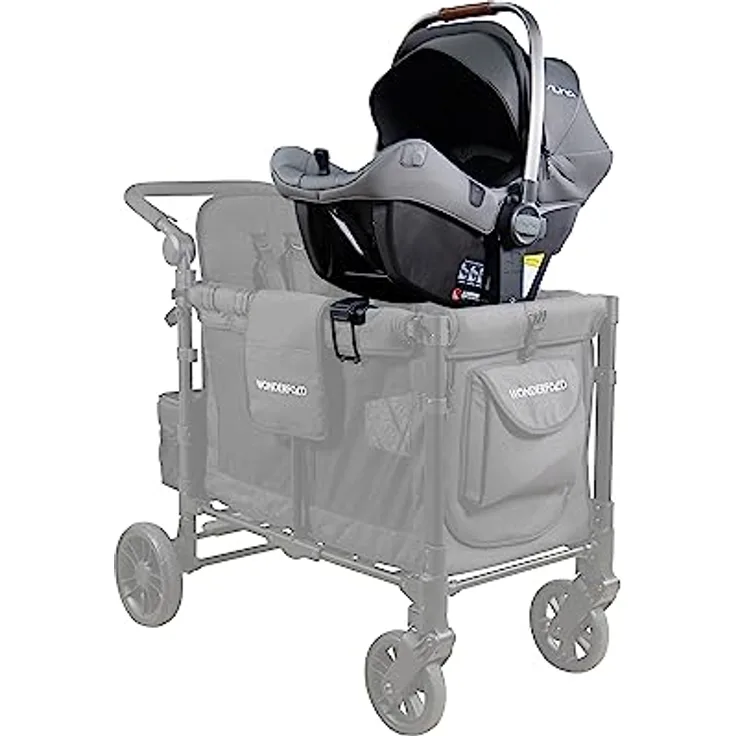 Wonderfold W2 Babyschalen-Adapter, flexibler Car Seat Adapter für sichere Beförderung von Kleinkindern