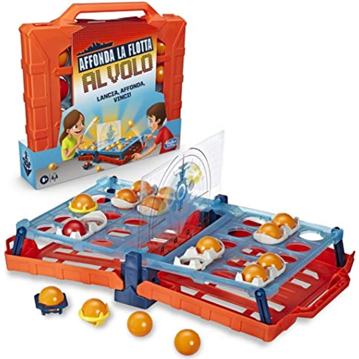 Hasbro Gaming - Flotte sinkt auf dem Flug (Box-Spiel - englische Version) - Strategisches Strategiespiel in tragbarem Klappkoffer – Bild 2