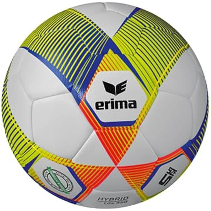 Erima Hybrid Lite 350g Trainingsball, Fußball in Blau-Rot, Größe 5 – Bild 2