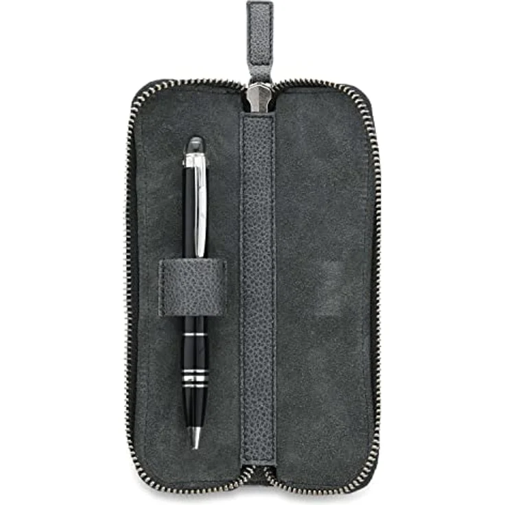 Picard POUCH Damen Schreibgeräteetui, aus genarbtem Rindsleder, klein, mit Reißverschluss, 5x18x2cm, ideal für Business und Alltag – Bild 3