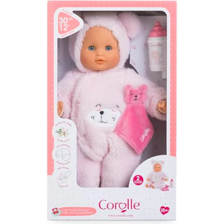 Corolle® Babypuppe Corolle Mon Premier Poupon Calin Teddy Bär, mit Vanilleduft, 30cm, hellrosa – Bild 9