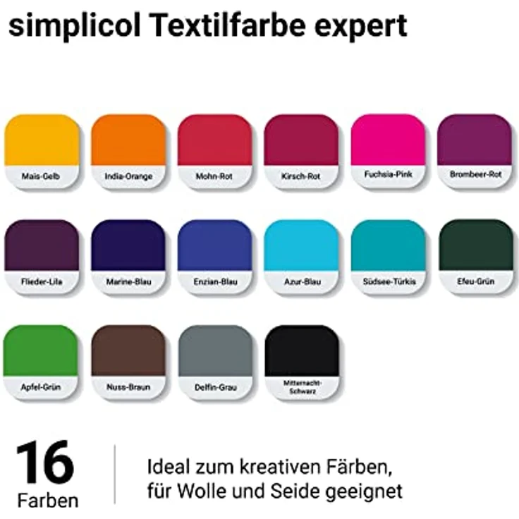 simplicol Textilfarbe expert Tiefsee-Grün 1712 - Zum Umfärben und Auffrischen von Kleidung, Waschmaschinenfest, für Baumwolle, Wolle, Seide, Leinen, Viskose & Mischgewebe – Bild 5