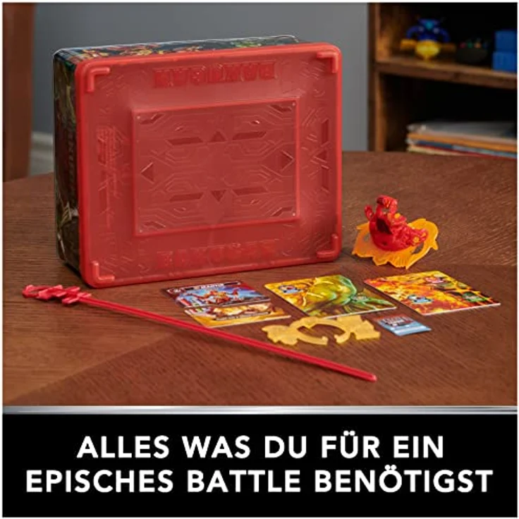 Bakugan 3.0 Baku-Tin mit Special Attack Mantid, hochwertige Metall-Aufbewahrungsbox mit individuell zusammenstellbarer Actionfigur und Sammelkarten, für Kinder ab 6 Jahren – Bild 2