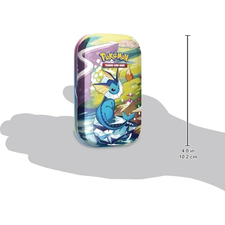 Pokémon Mini-Tin-Box Karmesin & Purpur – Prismatische Entwicklungen: Aquana (2 Boosterpacks & 1 Münze) - Fantastische Sammelkartenbox mit Aquana Illustration – Bild 3