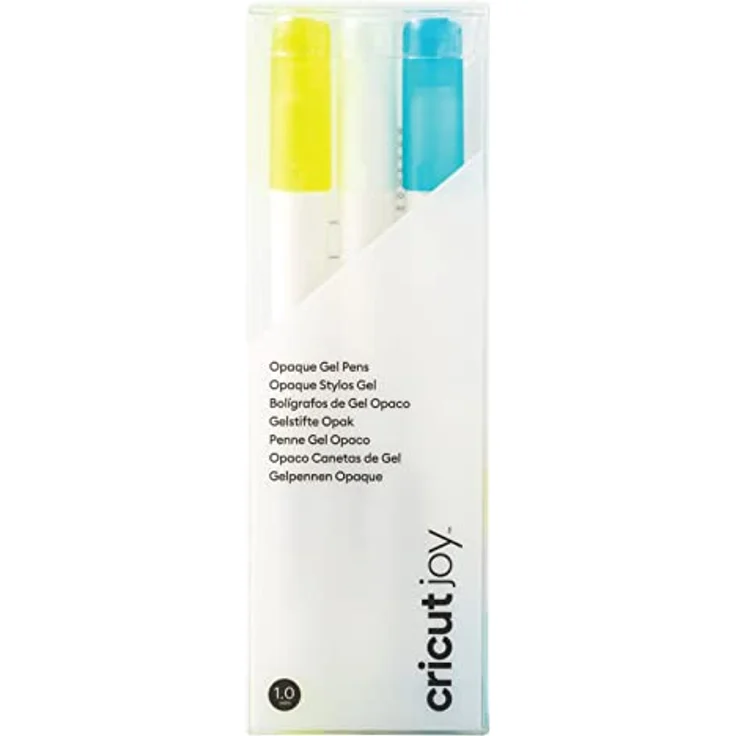 Cricut Joy Opaque Gel Pen Set | White, Blue, Yellow | Medium Point 1.0mm | 3-pack | For use with Joy – Bild 1