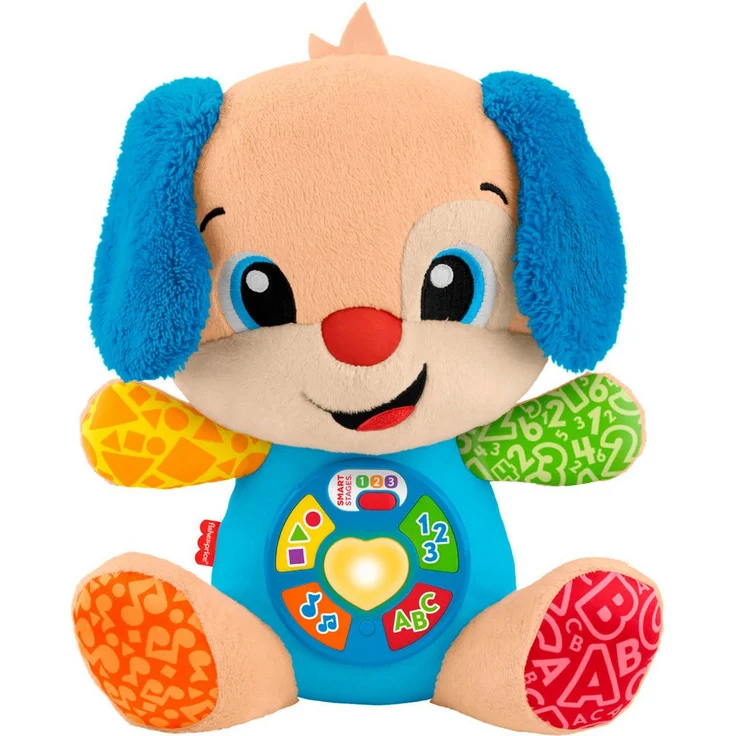 Fisher-Price® Kuscheltier Lernspaß Hündchen mit Licht- und Soundeffekten, mehrsprachig (D, F, E, I, DU) – Bild 1
