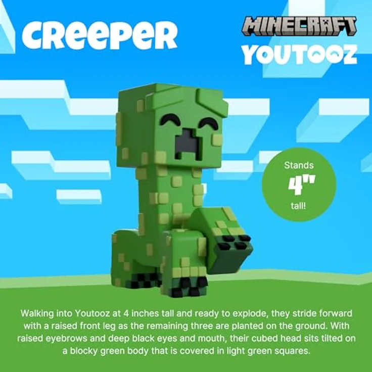 Youtooz Minecraft Vinyl Figur Haunted Creeper, 10 cm, Sammelfigur in Fensterbox – Bild 2