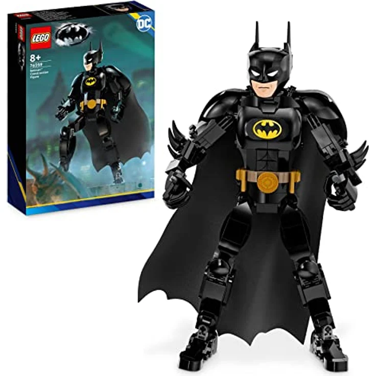 LEGO 76259 DC Batman Baufigur, Superhelden Action Figur und Dekoration, die auf dem Batman-Film von 1989 basiert, Figur mit Umhang, Spielzeug und Sammlerstück aus Gotham City für Kinder ab 8 Jahren – Bild 1