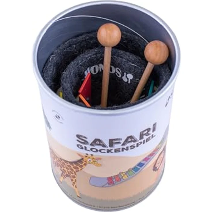 Sonor Safari Glockenspiel BW, Xylophon mit Tonumfang c3 - f4, inkl. Holzkopfschlägel, kompakt und transportabel, Made in Germany – Bild 6