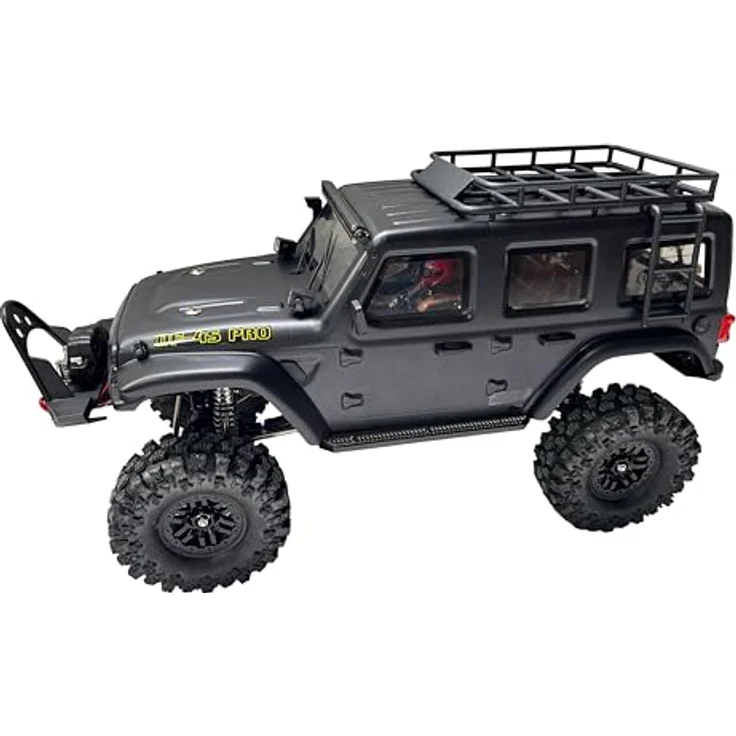 DF Models DF-4S Pro BL Crawler, RC Offroad-Auto im Maßstab 1:10, bürstenloser Elektromotor, schwarz, bis zu 13 km/h – Bild 2