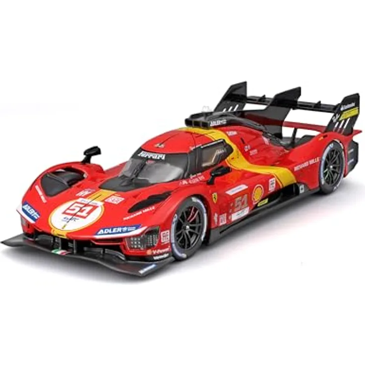Bburago Ferrari 499P LMH #51 2023, Modellauto im Maßstab 1:24, mit zu öffnenden Teilen, offizielles Ferrari-Modell, empfohlen ab 14 Jahren