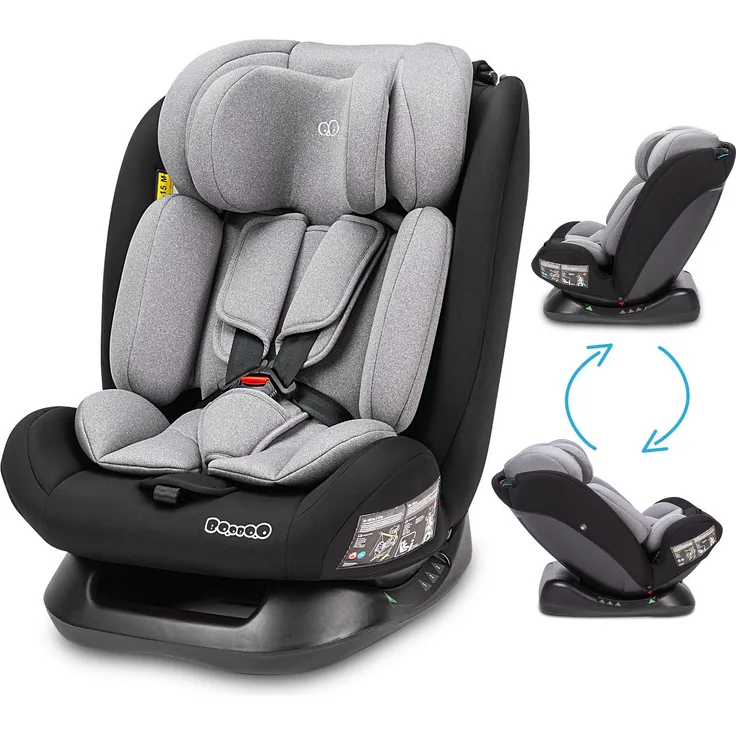 BooBoo Autokindersitz Safety London, Reboarder Kindersitz von 40 bis 150 cm, ohne Isofix, in blau