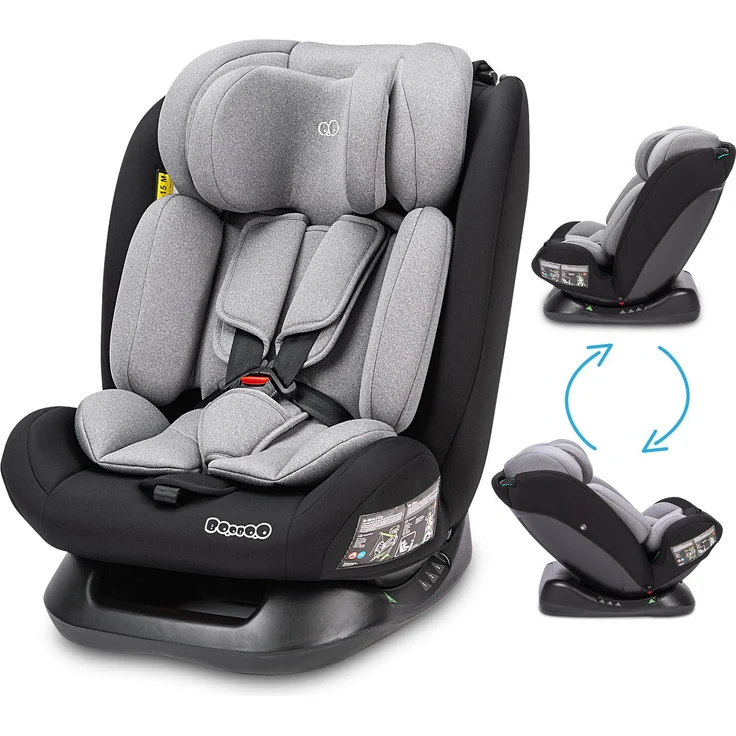 BooBoo Autokindersitz Safety London, Reboarder Kindersitz von 40 bis 150 cm, ohne Isofix, in blau