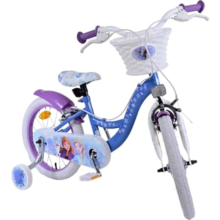 Volare Kinderfahrrad Disney Frozen 2, 16 Zoll, ohne Rücktrittbremse, blau – Bild 5
