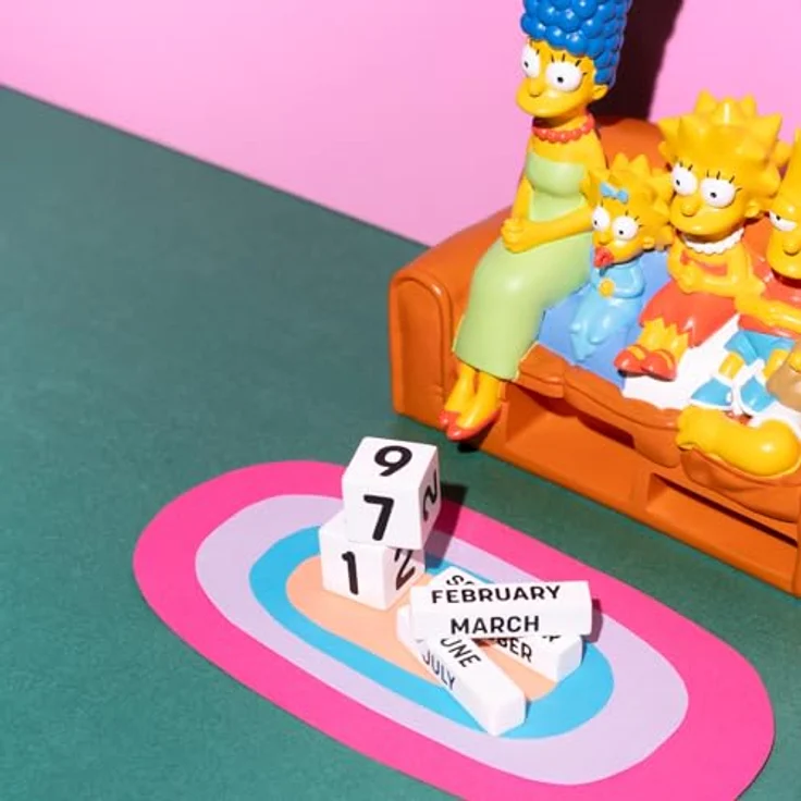 Grupo Erik Der Simpsons 3D-Kalender für die Ewigkeit, handbemalt aus Resin, flexibles Design mit austauschbaren Blöcken für Tage und Monate, offiziell lizenziertes Produkt – Bild 5