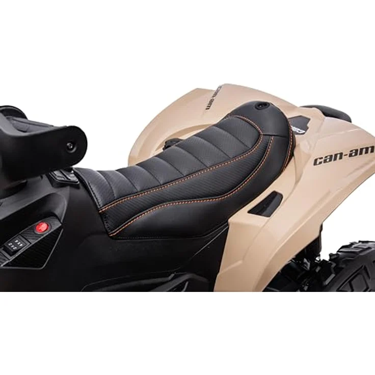 FINOOS Kinder-Elektroquad 24V, Can-am Renegade Kinder-Elektroauto 24V mit LED-Leuchten, 4 x 200W-Motoren, 24V Batterie 7Ah (Khaki) – Bild 4