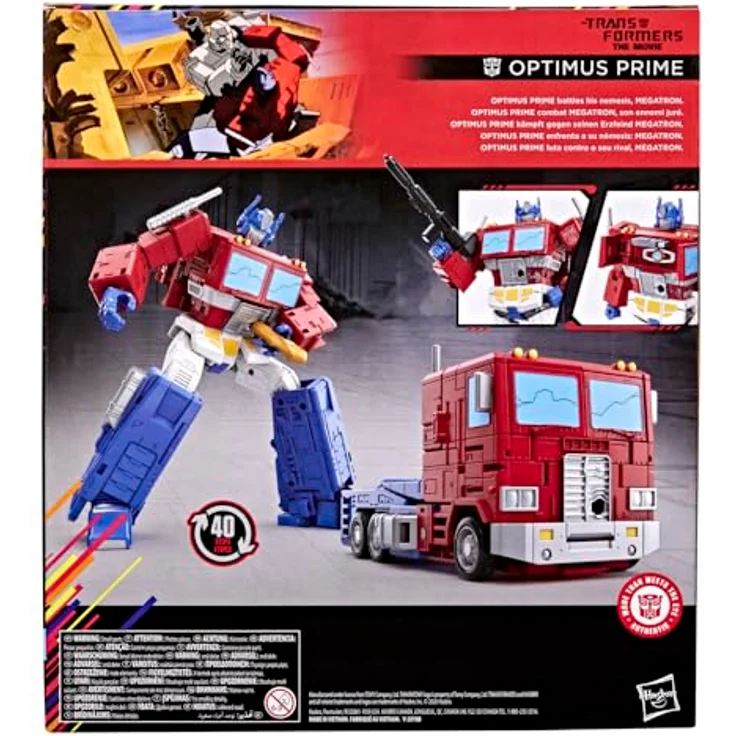 Hasbro The Transformers: The Movie Studio Series Leader Class Actionfigur MTMTE Collection, Optimus Prime, 18 cm, mit Leadership Matrix und Blaster, 40 Schritte Verwandlung – Bild 5