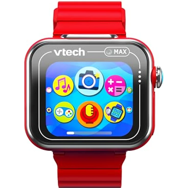 VTech Kidizoom Smartwatch Max Rot, Kinder-Smartwatch mit Dual-Kamera, 256 MB Speicher, horizontalem Touchscreen, Spiele und interaktive Funktionen – Bild 3