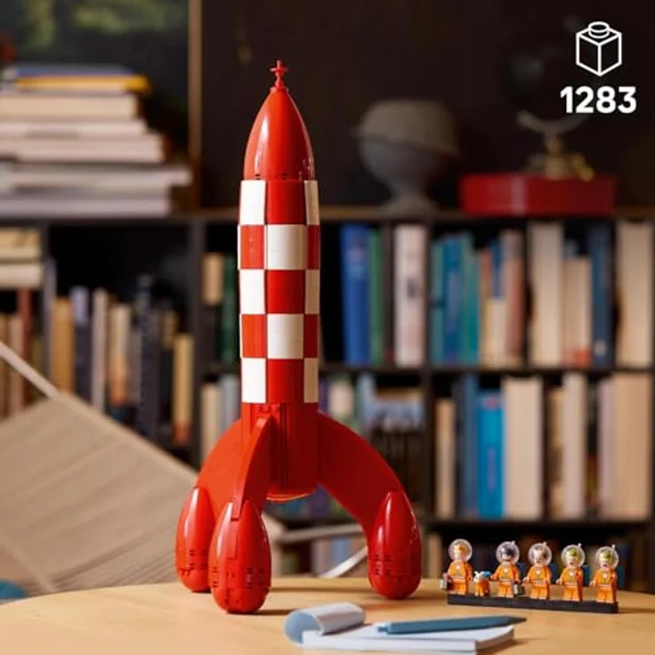 LEGO Mondrakete von Tim und Struppi - 21367, 1.283-teiliges Modell mit einer Höhe von 49 cm und fünf Minifiguren, für Erwachsene ab 18 Jahren – Bild 3