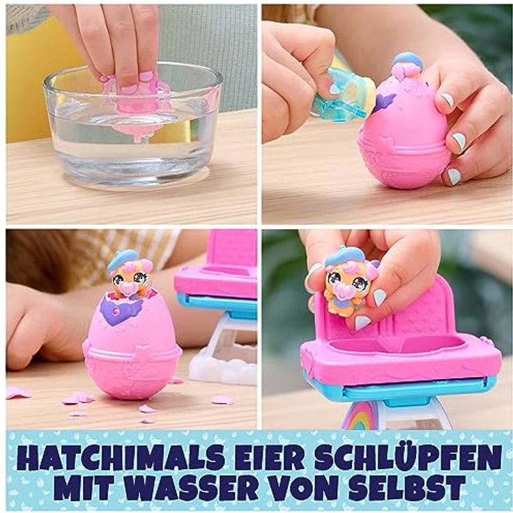 Hatchimals Alive Zwillingshochstuhl Spielset - mit 2 Mini-Figuren in selbstschlüpfenden Eiern, 3 Accessoires und magischen Spielideen, Spielzeug für Kinder ab 3 Jahren – Bild 3