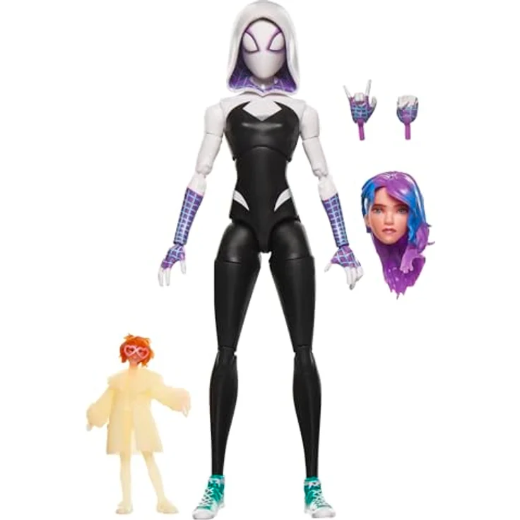 Marvel Legends Series Spider-Gwen, Action-Figur (15 cm) aus Spider-Man: Across The Spider-Verse mit 20 Bewegungspunkten und austauschbaren Accessoires – Bild 1