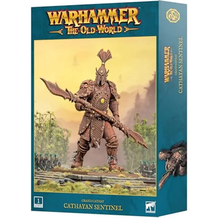 Games Workshop Warhammer The Old World - Grand Cathay - Cathayan Sentinel, mehrteilige Kunststofffigur mit 167 Komponenten und zwei Posen, unbemalt – Bild 2