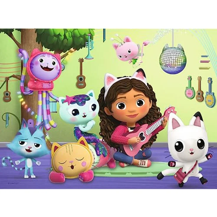Trefl Puzzle 30 - Gabby's Dollhouse, 30 Teile mit Märchenfiguren und Musikinstrumenten, 270 x 200 mm – Bild 2