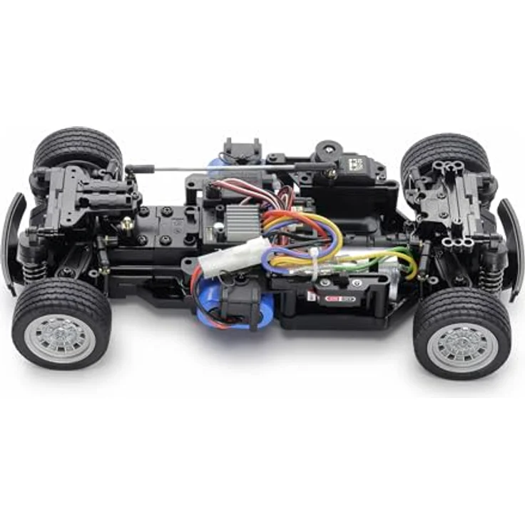 TAMIYA 58748 VW Golf II GTI 16V MB-01, 1:10 RC Bausatz, unlackiert, 2WD Antrieb, Motor in 3 Positionen einbaubar – Bild 3